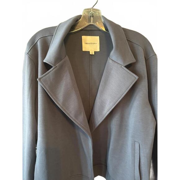 Thread & Supply Women's Blue Jacket Large - Picture 3 of 6